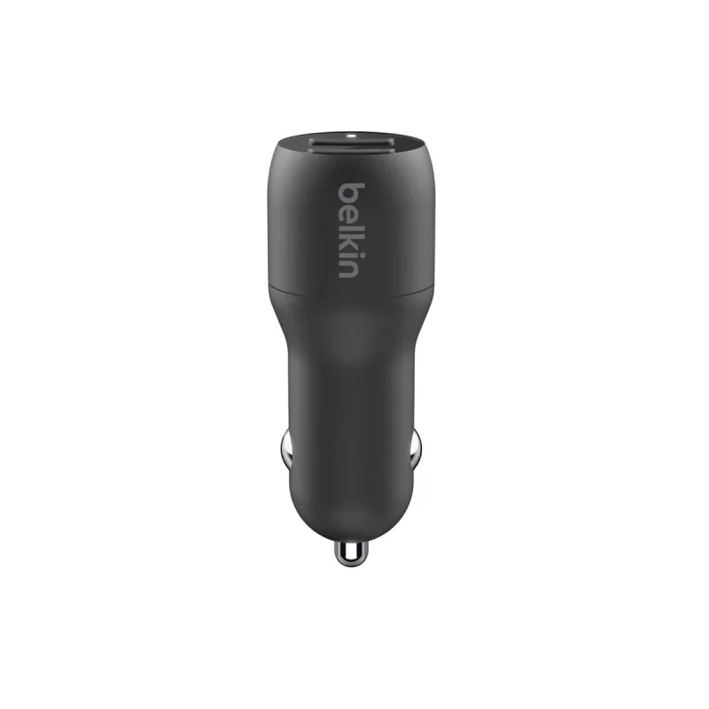 Dual-USB-A-Autoladegerät 12W x2 Schwarz
