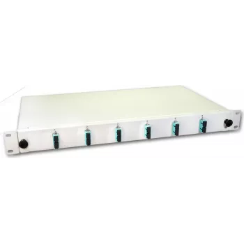 Lightwin LWL Splice Box, 12 Fasern, 6x DSC Multimode, 50/125µm OM3 Pigtail Spleißboxen (SPBOX 12G50 OM3 DSC)