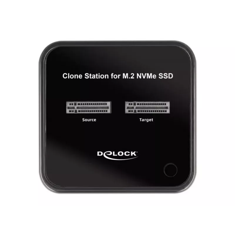 DeLOCK M.2 Dockingstation für 2 x M.2 NVMe PCIe SSD mit Klonfunktion