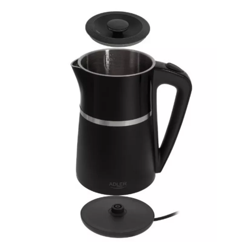 Elektrischer Wasserkocher Adler 1,7l 2200W schwarz
