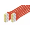 Netzwerkkabel Digitus CAT 6A S/FTP RJ-45 2m Rot