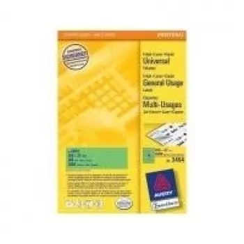 Selbstklebendes Druckeretikett AVERY 3454 Grün 105 x 37 mm