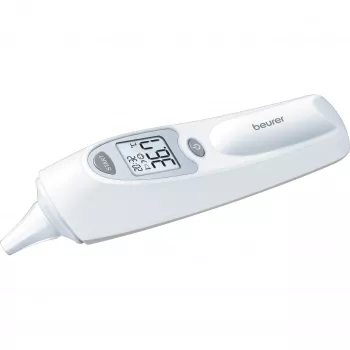 Kontakt-Ohrthermometer Beurer FT58 — Weiß, Kontaktmessung, Speicher, °C/°F, AAA-Batterie