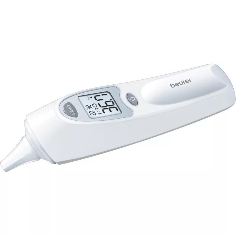 Kontakt-Ohrthermometer Beurer FT58 — Weiß, Kontaktmessung, Speicher, °C/°F, AAA-Batterie