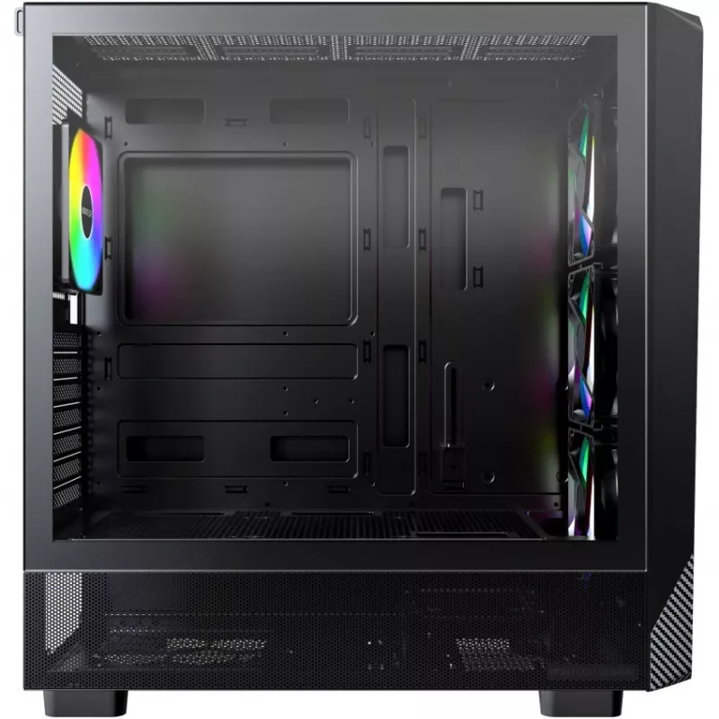 PC-Gehäuse Montech X5 Midi Tower Schwarz ATX 3x 140-mm-Lüfter
