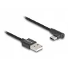 DeLOCK USB 2.0 Kabel Typ-A Stecker auf USB Typ-C Stecker abgewinkelt 0,5 m schwarz