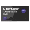 Qoltec 51797 Aktiver HDMI-Splitter 2 x HDMI 4K x 2K | 6 Gb/s | 60 Hz