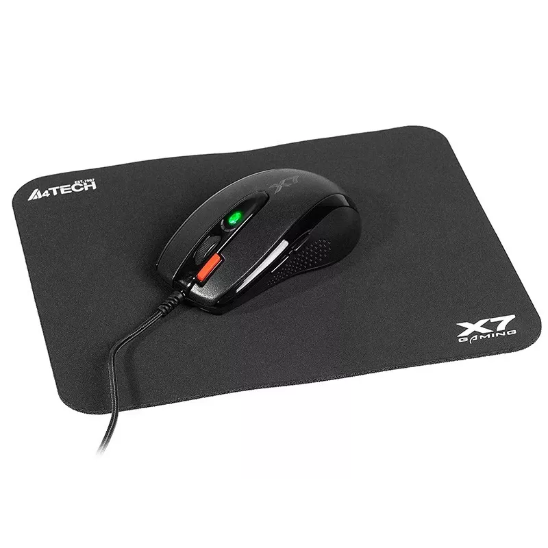 Gaming-Maus A4Tech X-7120 USB Typ-A beidhändig 2000 DPI, 3 ms, kabelgebunden, schwarz
