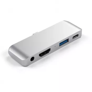 Satechi Aluminum USB-C Hub für iPad Pro Silber