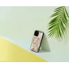 Schutzhülle iKins für Apple iPhone 12 / 12 Pro – Pink-Marmor-Design