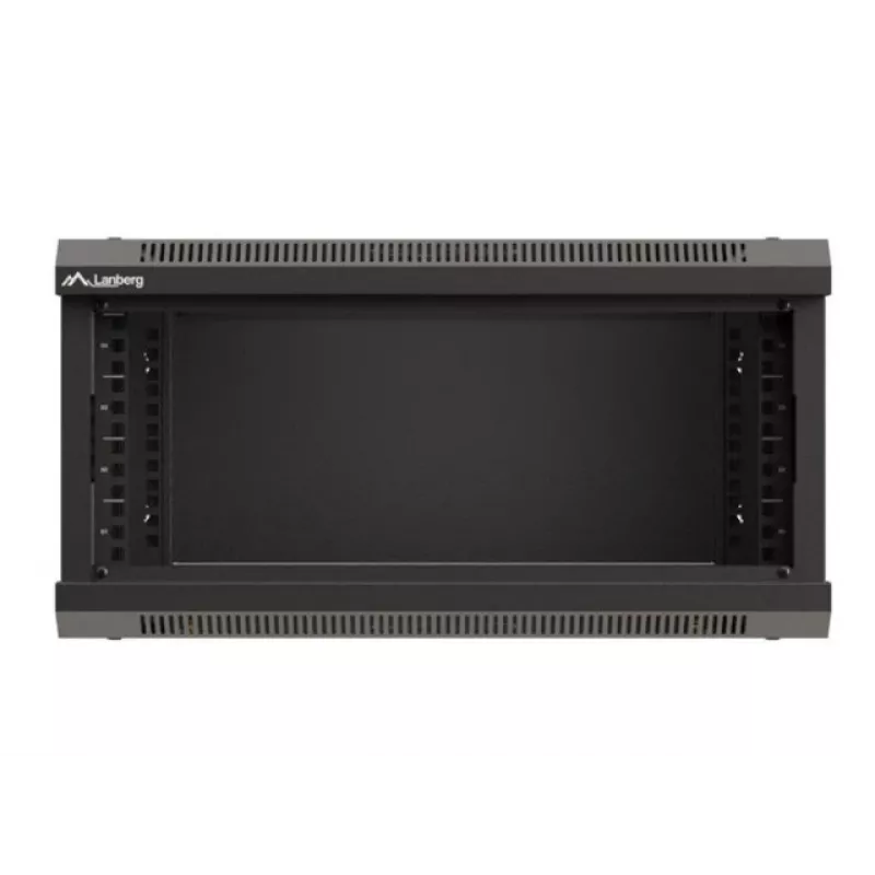 Wandmontierbarer Rack-Schrank LANBERG WF03-5304-10B 19 Zoll 4U schwarz, Glastür