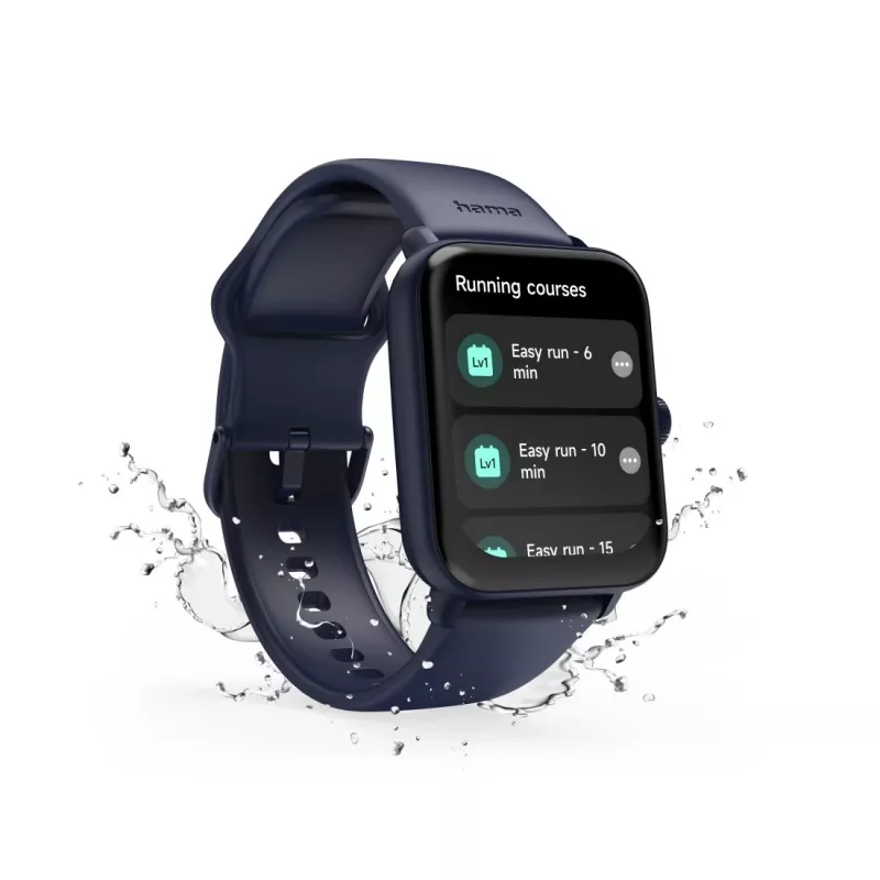 Hama 6010 44 mm Digital Touchscreen Blau