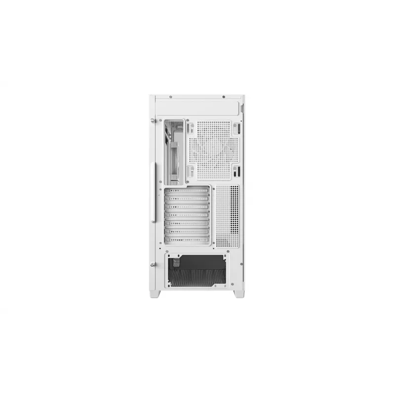 PC-Gehäuse DeepCool CG580 4F V2 Midi Tower Weiß — ATX, Hartglas, 3x120-mm-Seitenlüfter, 360-mm-Seitenradiator-Unterstützung