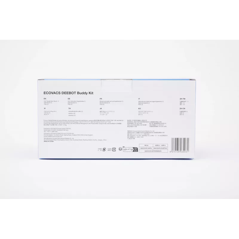 Ersatzbürsten- und Filterset für Ecovacs N30 PRO Omni — Standard-Wartungsset für Seiten-/Hauptbürsten und Luftfilter