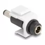 DeLOCK Keystone-Modul DC 5,5 x 2,1 mm Buchse auf Stecker weiß
