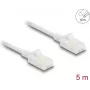 Netzwerkkabel DeLOCK RJ45 Cat.6A Stecker auf Stecker 5m weiß