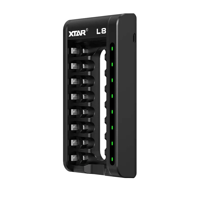 Akku-Ladegerät AA/AAA 1,5 V und 1,2 V, smart - 8 Steckplätze