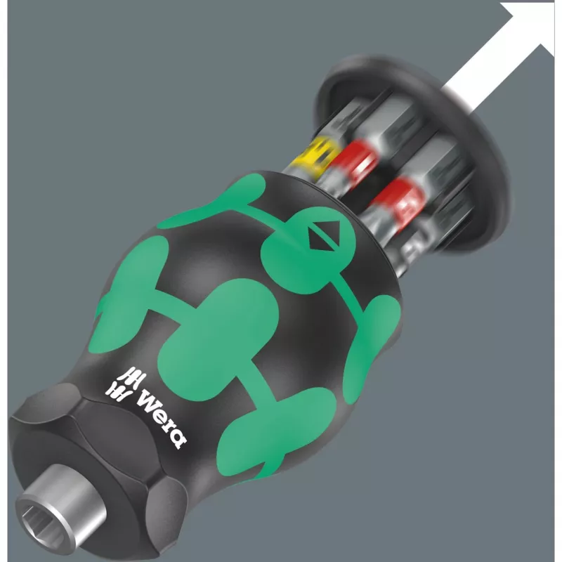 Wera Kraftform compact Stubby Magazin 2 Multibit-Schraubendreher Schlitzschraubendreher