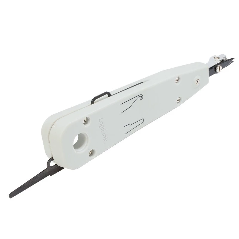 Kabel-Crimpzange LOGILINK WZ0001A für RJ45/RJ11, integrierter Schneider und Abisolierer, weiß