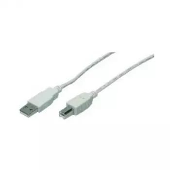 M-CAB - USB-Kabel - USB Typ A, 4-polig (M) - USB Typ B, 4-polig (M) - 3,0 m - Grau (7100039)