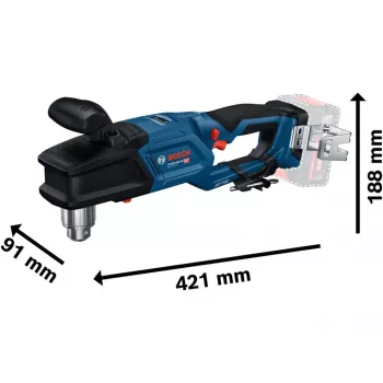 Akku-Winkelbohrer GRD 18V-127 Professional solo, 18 Volt (Blau/Schwarz, ohne Akku und Ladegerät)