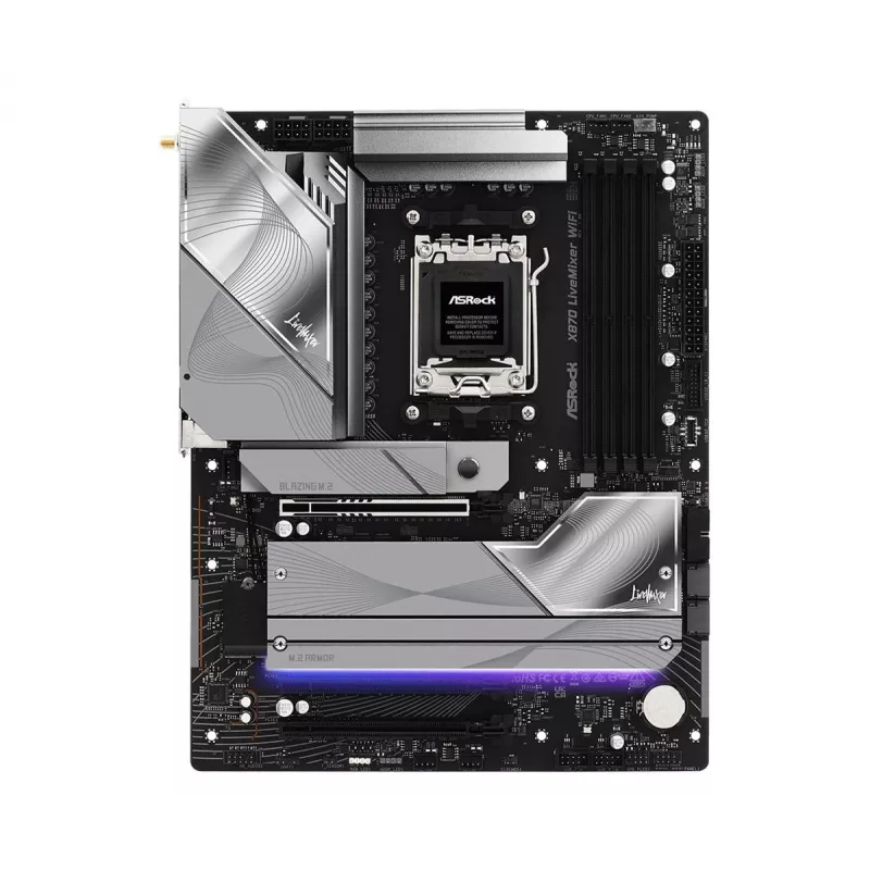 Motherboard ASROCK X870 (Sockel AM5, ATX, DDR5, 4 Speichersteckplätze, X870LIVEMIXERWIFI)