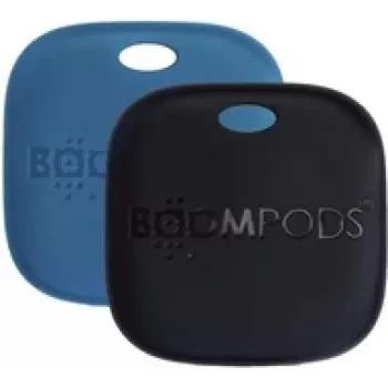 Wiederaufladbares Tag-Duo Pack Boompods Boomtag TARRE2 — Blau & Schwarz