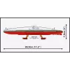 Plastikmodellbausatz Cobi Polnisches U-Boot ORP Sęp Maßstab 1:300 (COBI-4856)