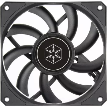 Gehäuselüfter SILVERSTONE SST-AS120B 120mm schwarz transparent, 3-Pin