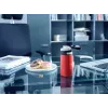 Thermobecher Leifheit 03245 Edelstahl 350 ml, doppelwandig, auslaufsicher, Klappdeckel, schwarz/rot