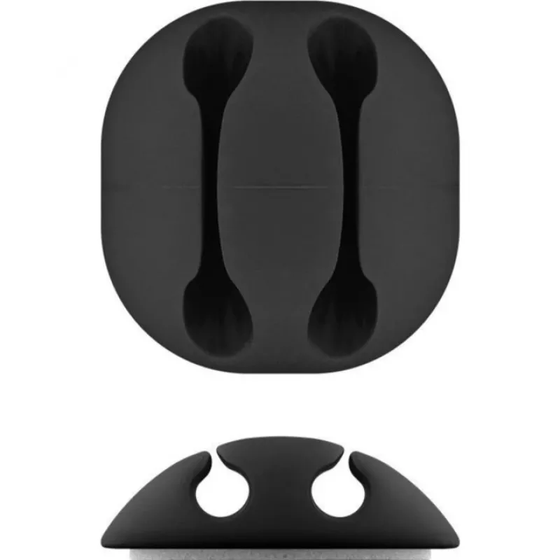 Kabelclip Goobay 70683 Schreibtisch Wand Schwarz 5 Stück