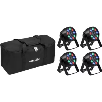 LED Mini PARty RGBW-Spot EUROLITE AKKU MK2 4x mit Softbag