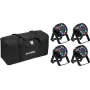 LED Mini PARty RGBW-Spot EUROLITE AKKU MK2 4x mit Softbag
