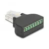 DeLOCK 90654 Kabel-Adapter RJ45 8-poliger Klemmblock Schwarz