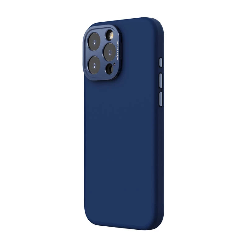 Magnetische Schutzhülle Nillkin LensWing für Apple iPhone 16 Pro Max — Blau, MagSafe-kompatibel, erhöhter Kamerarand