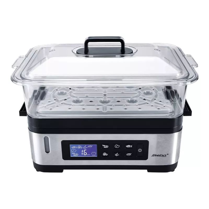 STEBA DG 2 Dampfgarer (1200 Watt, Edelstahl / Schwarz) (05.22.00)