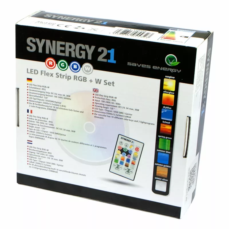 Synergy 21 LED Flex Strip 5050 - 30 RGB-W DC12V komplettes Set V2