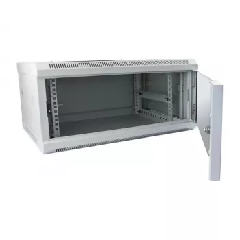 Wandmontage-Rackschrank ALLNET ALL-SMC6409GRAU — 9U Kapazität, 50 kg, Schlüsselschloss, grau