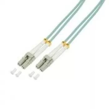 Logilink - Patchkabel - LC Multimode (M) auf LC Multimode (M) - 3 m - Glasfaser - Duplex - 50/125 Mikrometer - OM3 - halogenfrei - aquamarin (FP3LC03)