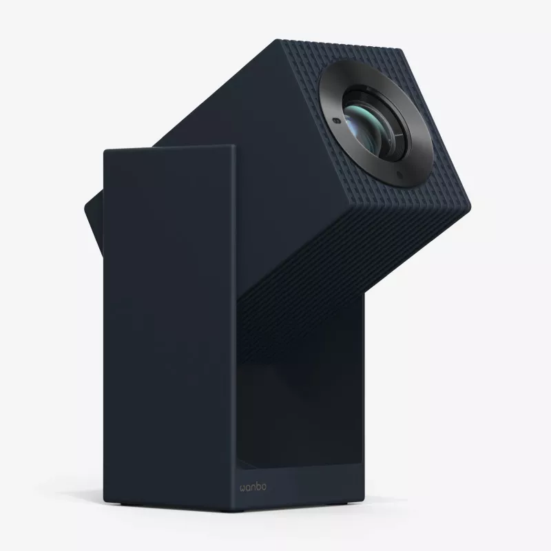 Tragbarer LCD-Projektor WANBO Cube 2 Pro – 500 ANSI-Lumen, 1080p (1920x1080), LED, Autofokus, Android TV, 1,2:1-Zoom, 8 W, Schwarz
