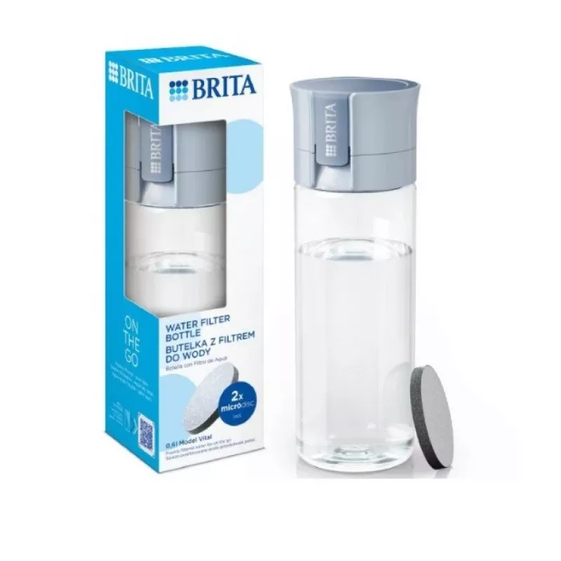 Brita Vital Filterflasche 0,6 l Pastellblau