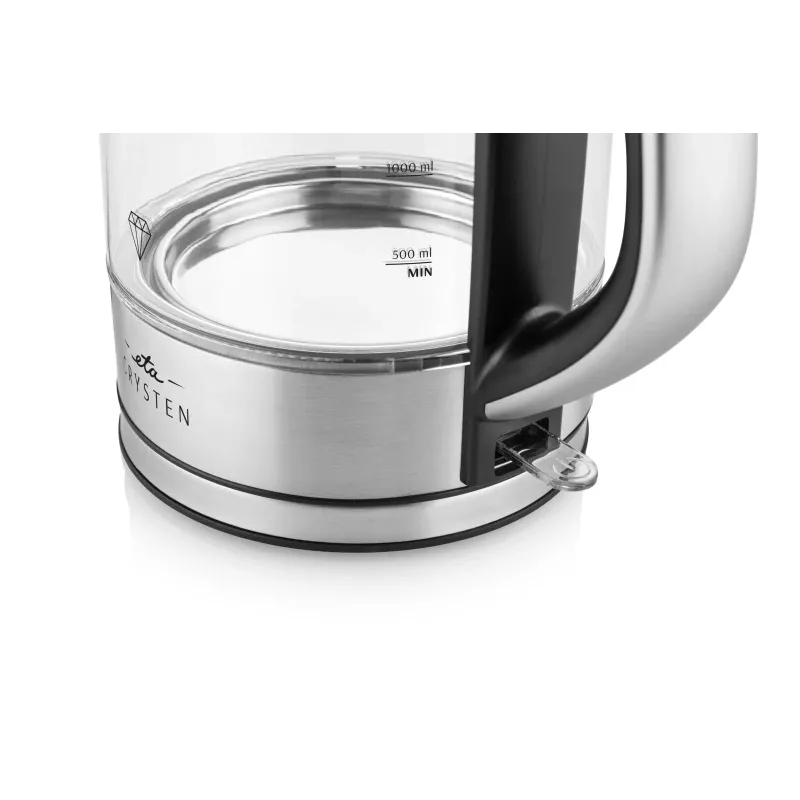 ETA Wasserkocher | ETA415490000 Crysten | Elektrisch | 2100 W | 1,7 L | Glas | 360° drehbarer Sockel | Glas