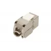 Extralink Keystone CAT6A STP RJ45 abgewinkelter Metall-Keystone-Einsatz, Einzelport