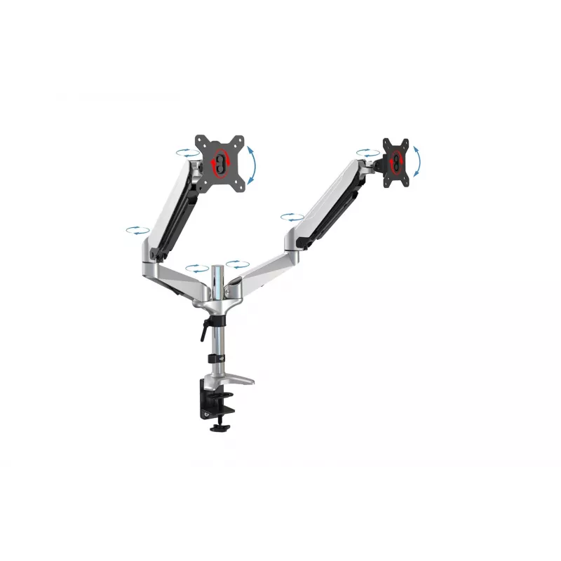 Digitus Dual-Monitorhalterung, 2x 32, 2x 8 kg