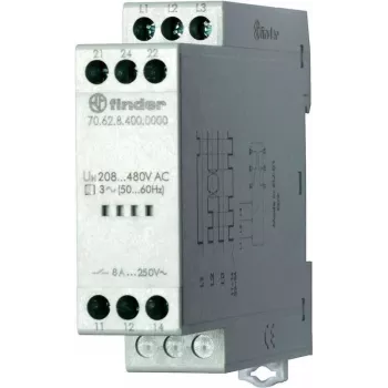 Finder 3-Phasen-Netzüberwachung 70.62.8.400.0000 3-Phasen-Netzüberwachung (208 - 480 V/Ac) Netzüberwachung, Phasenfolge (70.62.8.400.0000)