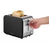 Toaster TE2052 Edelstahl schwarz