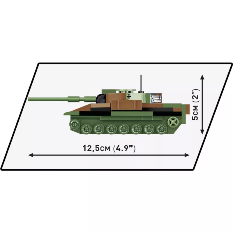 Bauset Cobi Leopard I Panzermodell — 147 Teile, ab 6 Jahren, braun/grün