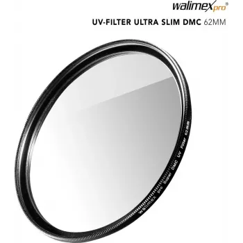 UV-Filter walimex pro schlank Super DMC 62 mm – Schlanker 62 mm Kameraobjektiv-UV-Filter