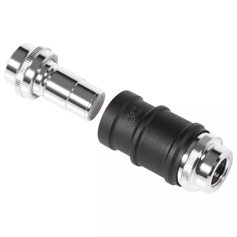 Wasserblock-Adapter Aquatuning GmbH 13857 Messing Nickel Kunststoff Schwarz Chrom