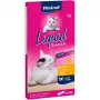 Feuchte pastöse Katzenleckerli Vitakraft Liquid Snack 6×15 g — Huhn & Schwein, für ausgewachsene Katzen, zucker- und sojafrei